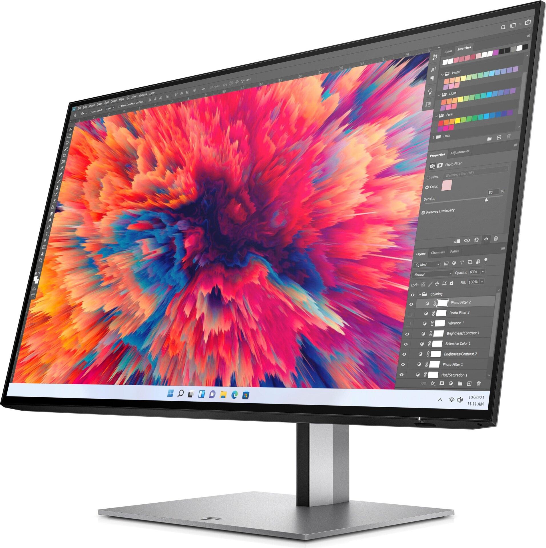 HP Z24q G3 23.8" QHD Monitor Silber