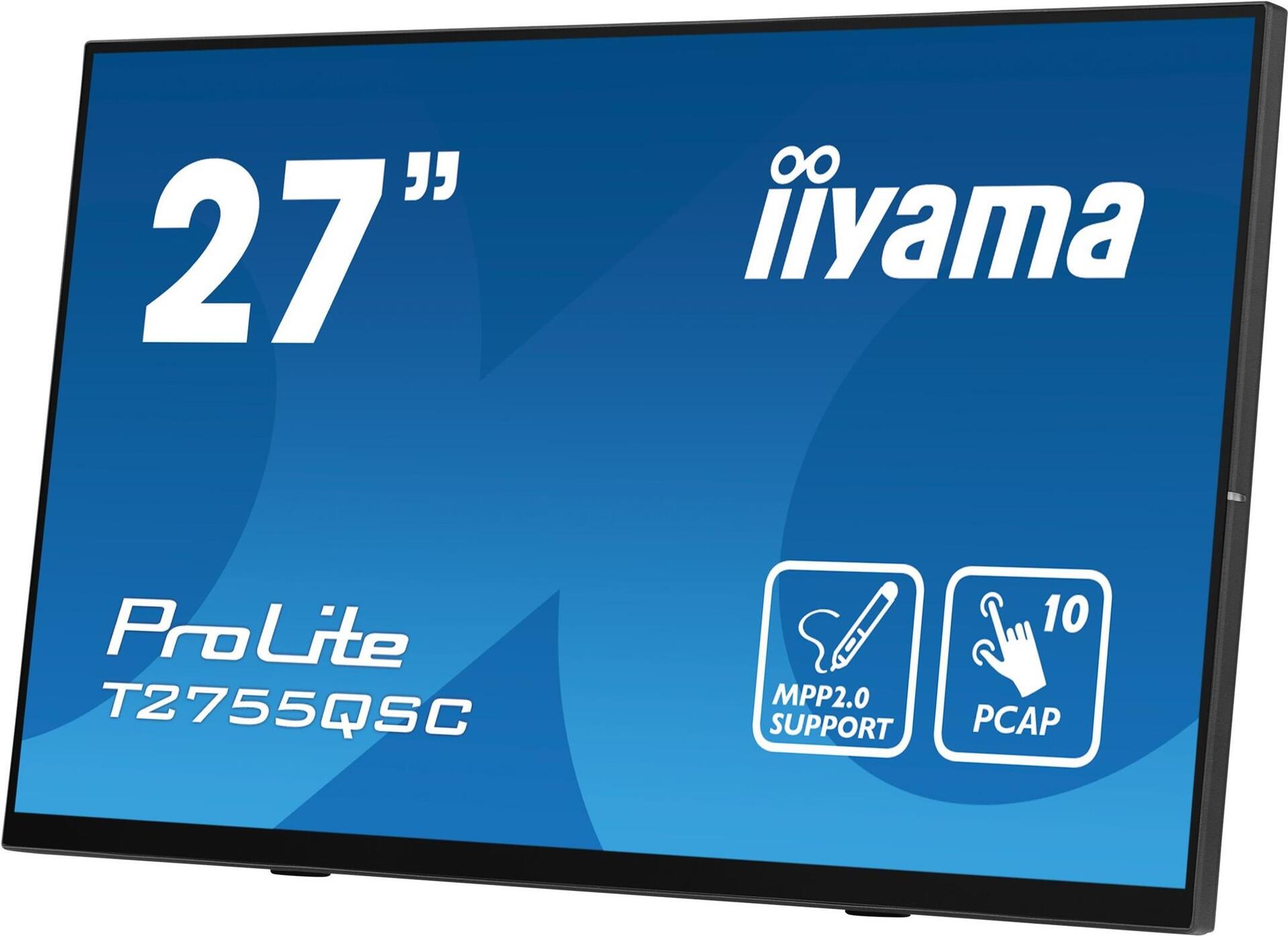 iiyama ProLite T2755QSC-B1 27" Touchmonitor IPS 2560 x 1440 Mattschwarz