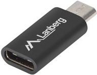 Lanberg AD-UC-UM-01 Kabelschnittstellen-/Gender-Adapter Micro-USB 2.0 Type B USB 2.0 Type C Schwarz (AD-UC-UM-01)