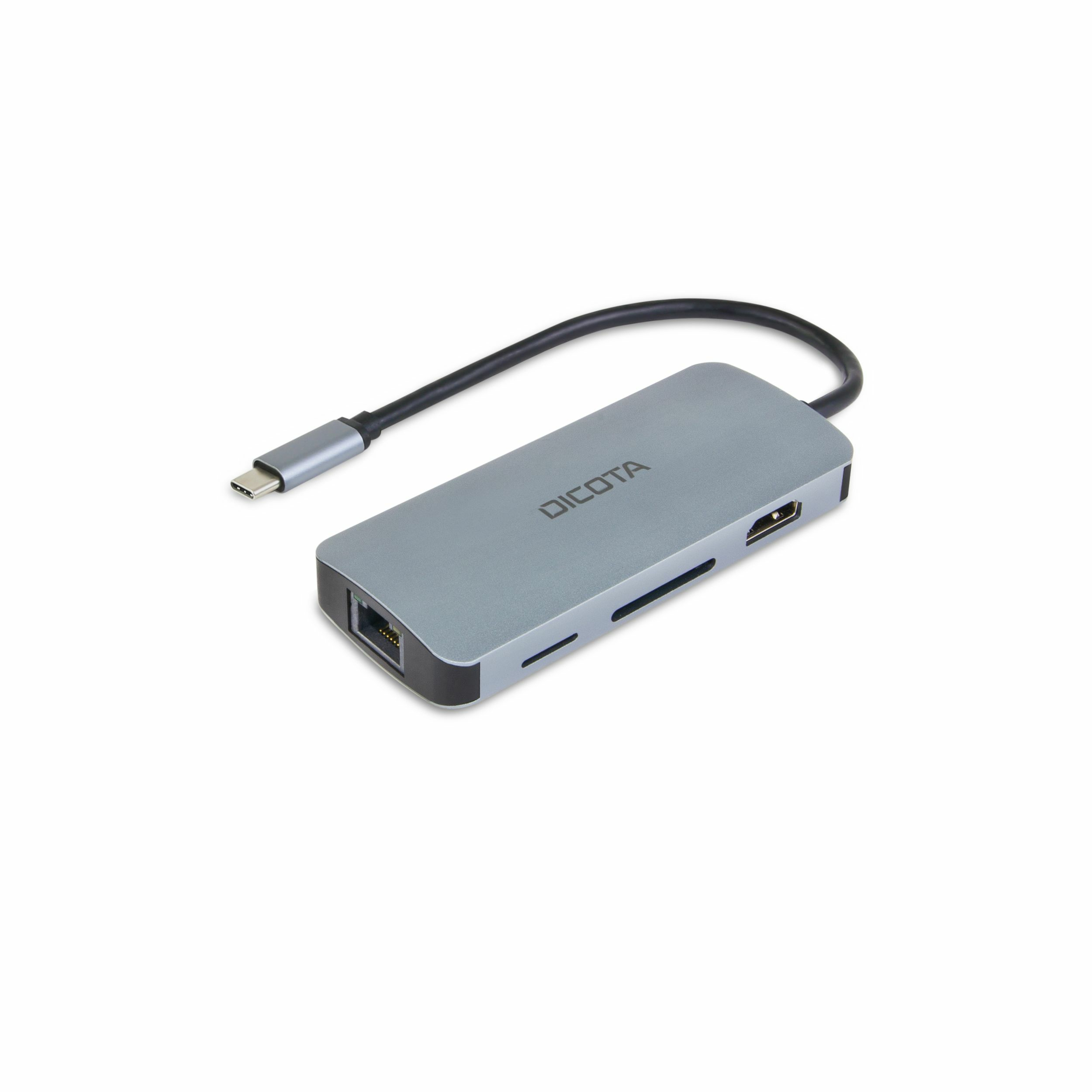 DICOTA D32062 USB-C Dockingstation 4K HDMI 100W PD Silber