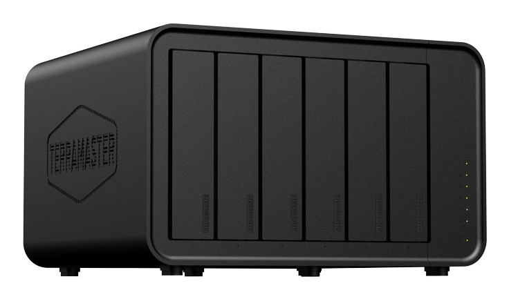 TerraMaster F6-424 MAX NAS 6 Bay 8 GB RAM Schwarz