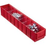 Allit Lagersichtbox ProfiPlus ShelfBox 500S Rot Rot (L x B x H) 91 x 500 x 81 mm (456561)