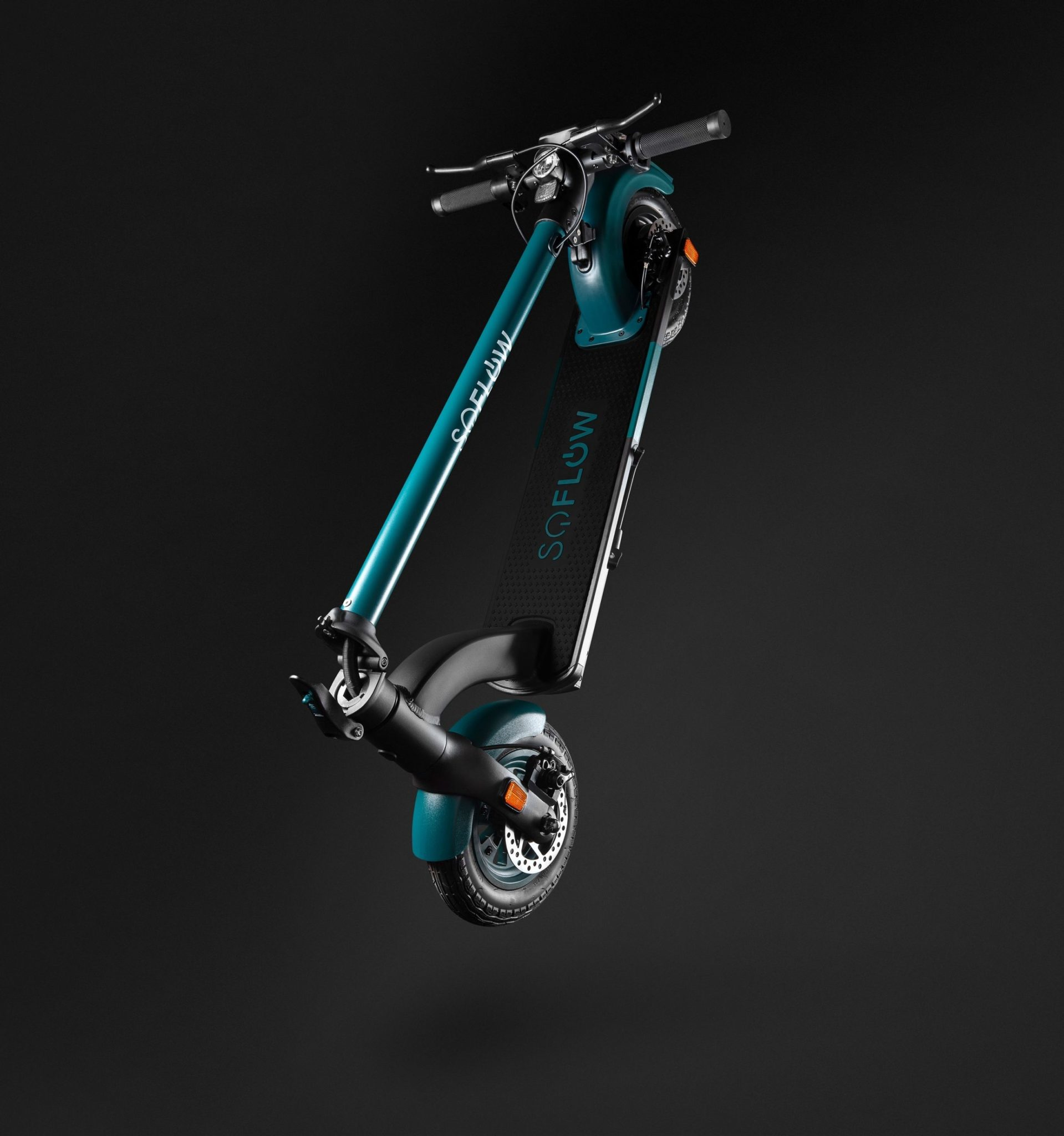 SoFlow SO4 Pro E-Scooter 10,5 Ah 48 V 500 W 20 km/h Schwarz, Türkis