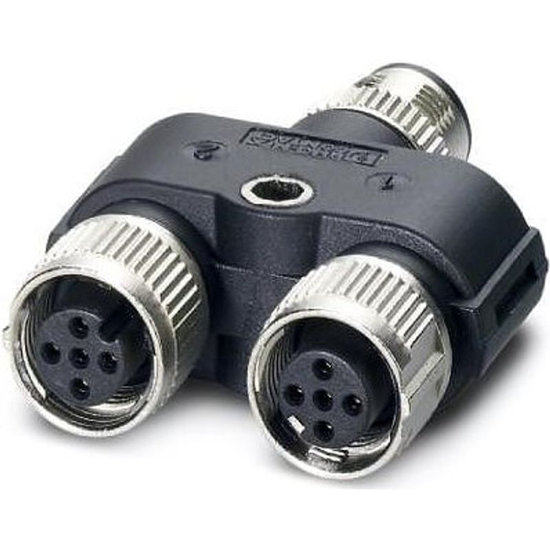 Phoenix 1403627 Kabeladapter M12 Schwarz Grau 1403627
