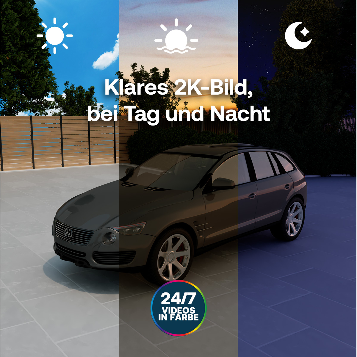 Arlo Pro 6 3-CAM Netzwerk-Überwachungskamera