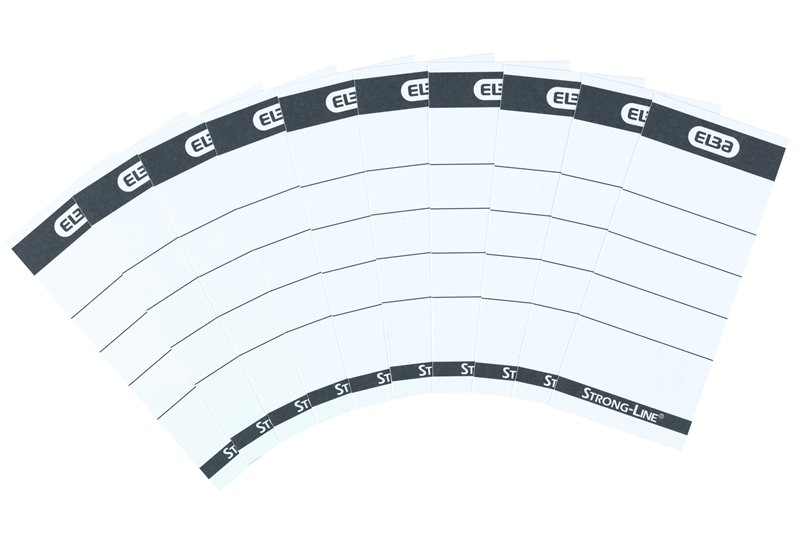 ELBA 400087754 Nichtklebendes Ablageetikett 50 x 25 mm 10 Stück Schwarz/Weiß