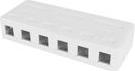 ACT Unloaded surface keystone mount box for 6 keystone jacks (FA6032)