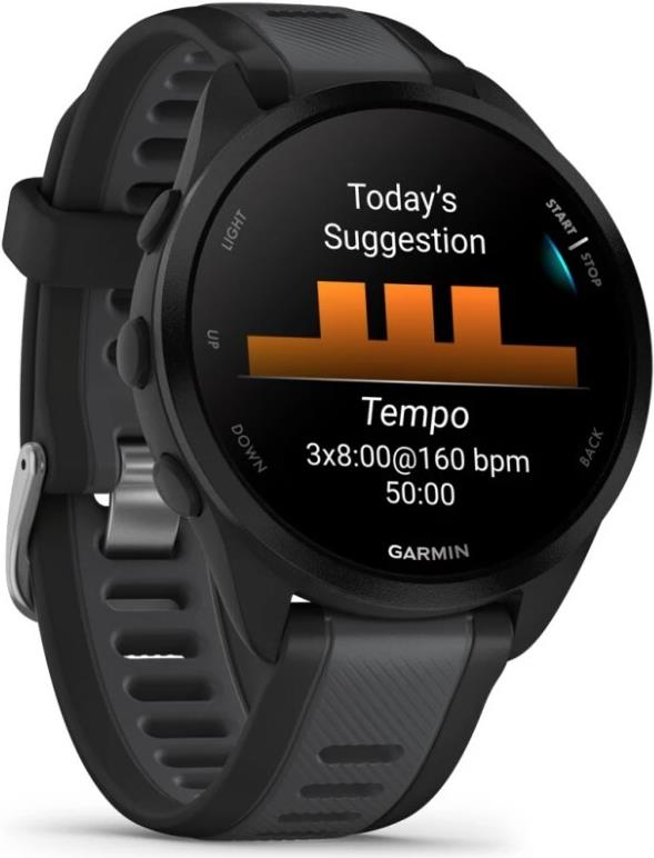 Garmin Forerunner 165 1.2" AMOLED Smartwatch Schwarz, Slate Gray