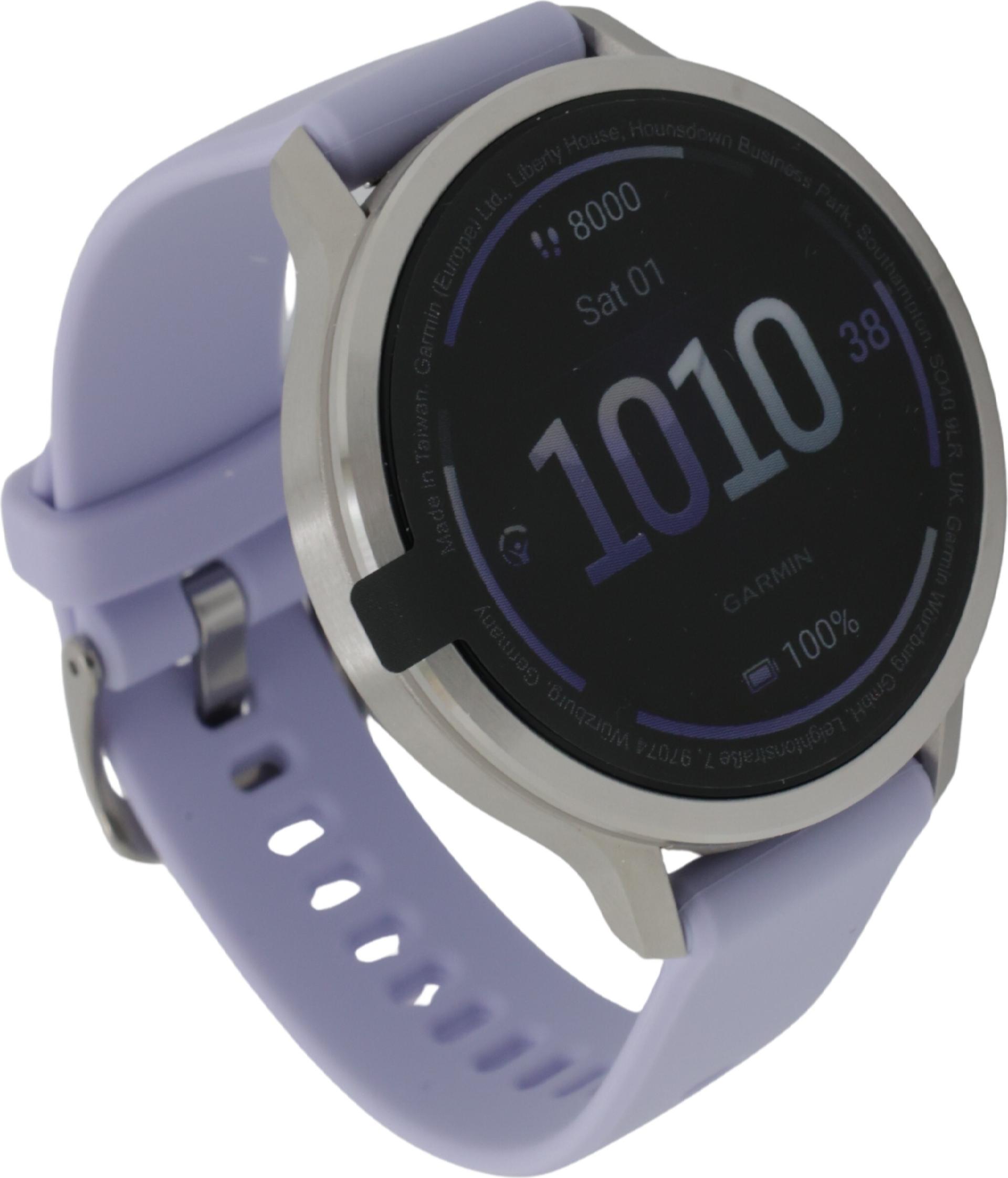 Garmin Venu 4 Smartwatch 41mm 1,2" AMOLED 8 GB GPS Periwinkle, Silber
