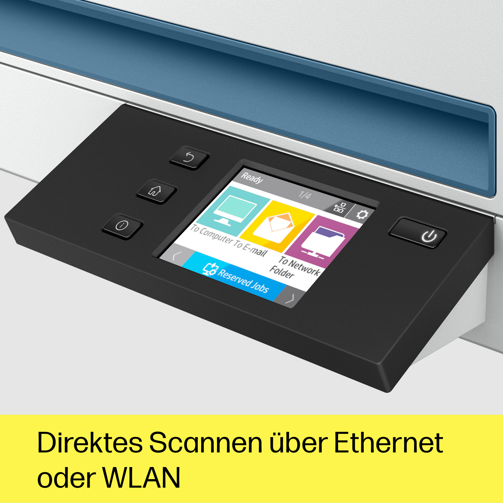 HP ScanJet Pro N4600 fnw1 Flachbettscanner 2,8" Touchscreen 1200 x 1200 DPI Duplex Weiß