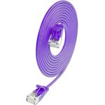 SLIM KAT6A 10 Gigabit Lightpatchkabel rund, U/UTP, Ø 3,6 mm, violett (SLIM-L-UU-K6A 2.0 VT)