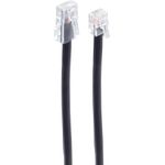 shiverpeaks BASIC-S Modular-Kabel, RJ12-RJ45 Stecker, 3.0 m Länge: 3.0 m, Farbe: schwarz, 6-adrig (BS70253-6/6)