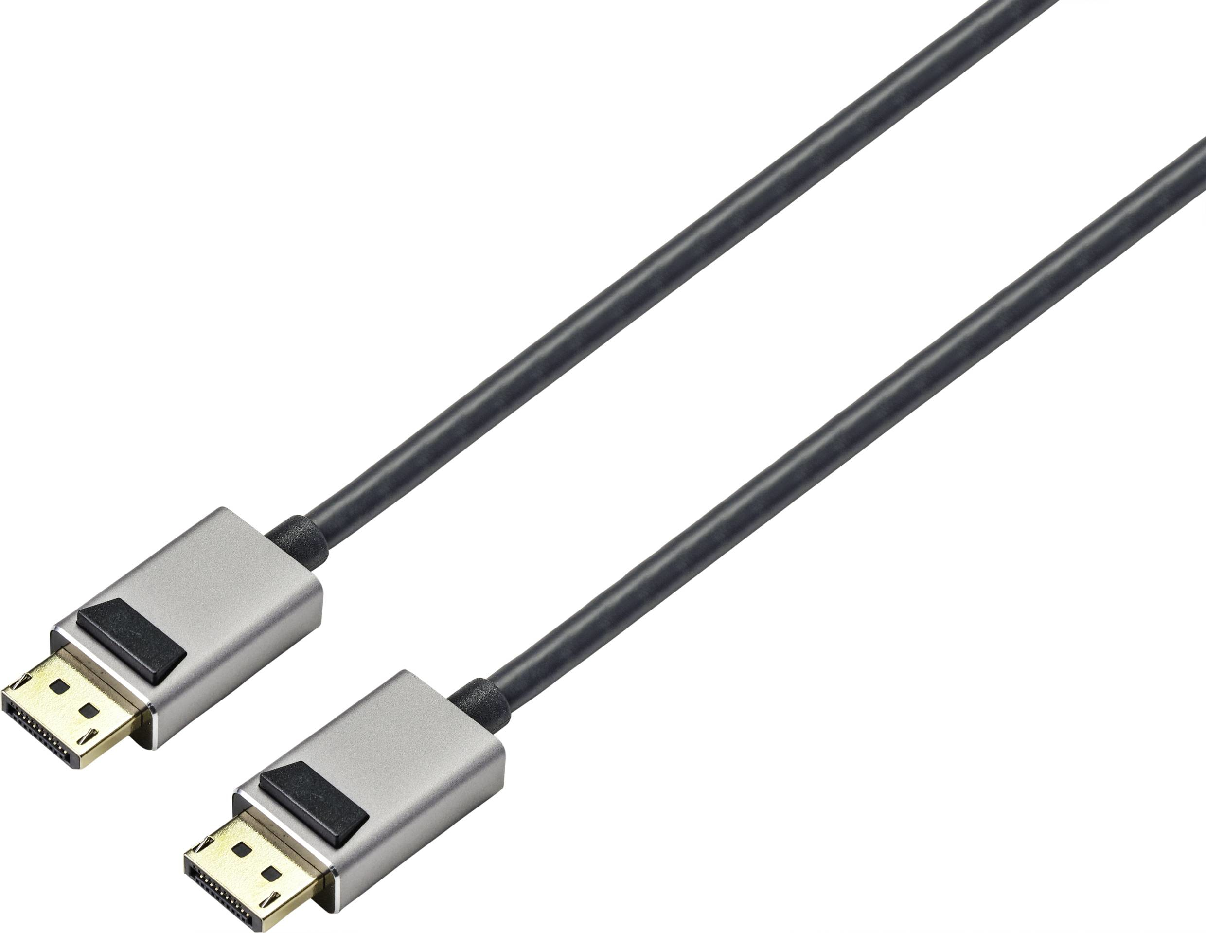 SpeaKa Professional DisplayPort-Kabel SP-9510456 2 m 32,4 Gbit/s Schwarz