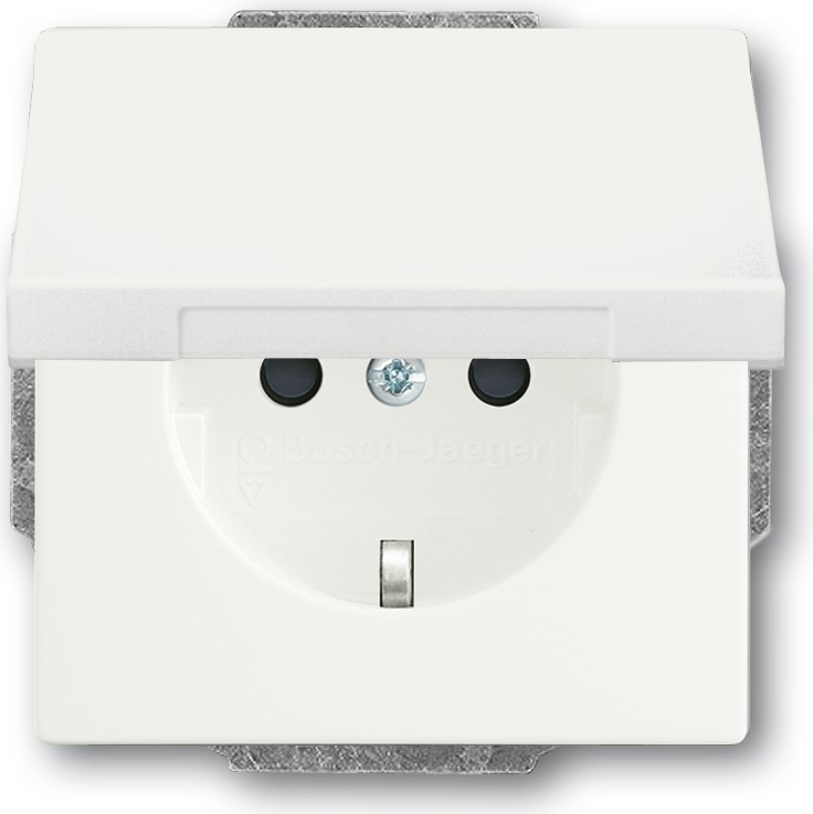 Busch Jaeger 2018-0-1494 Steckdose CEE 7/3 Weiß (2018-0-1494)