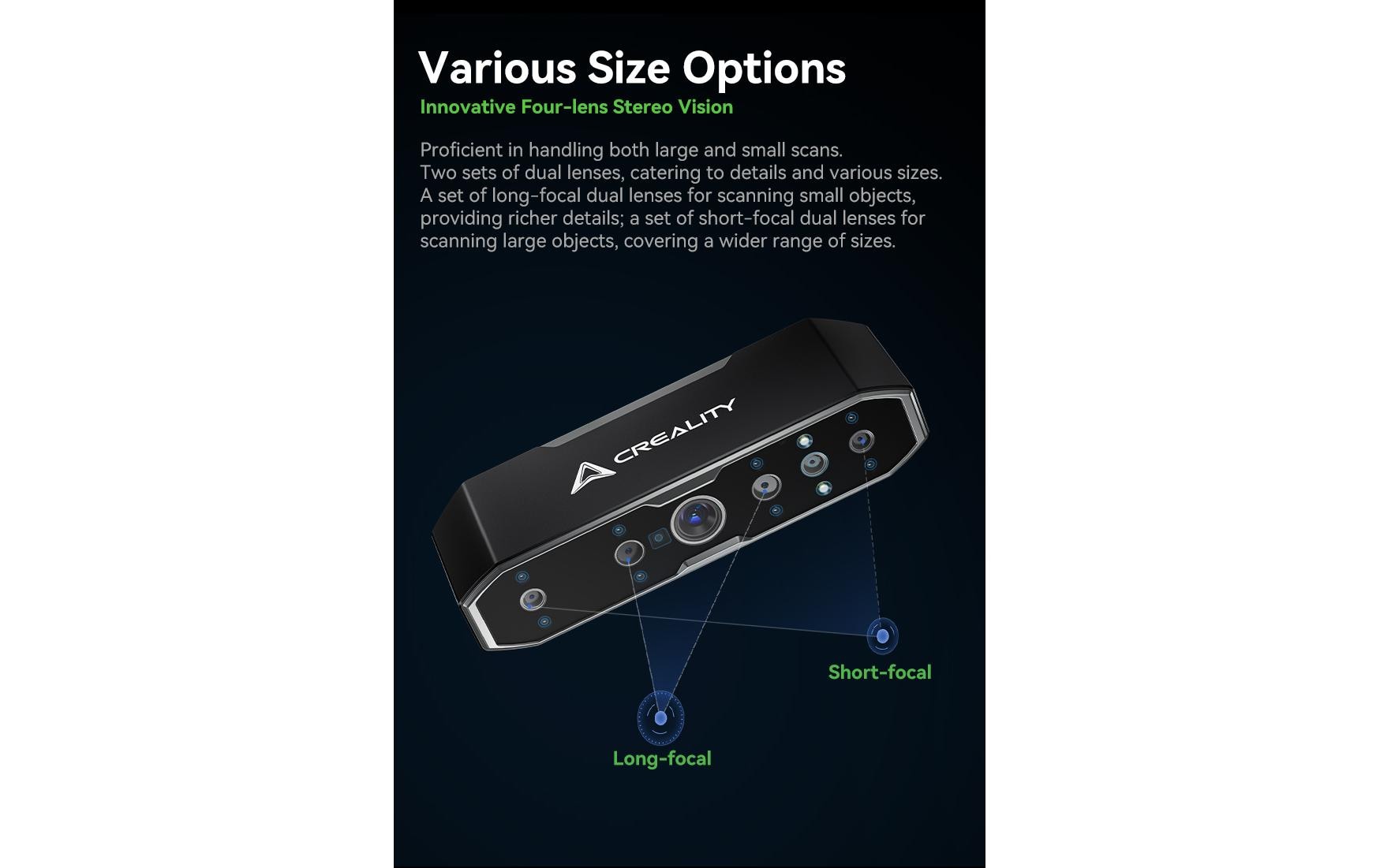 Creality CR-Scan Otter 3D-Scanner Schwarz