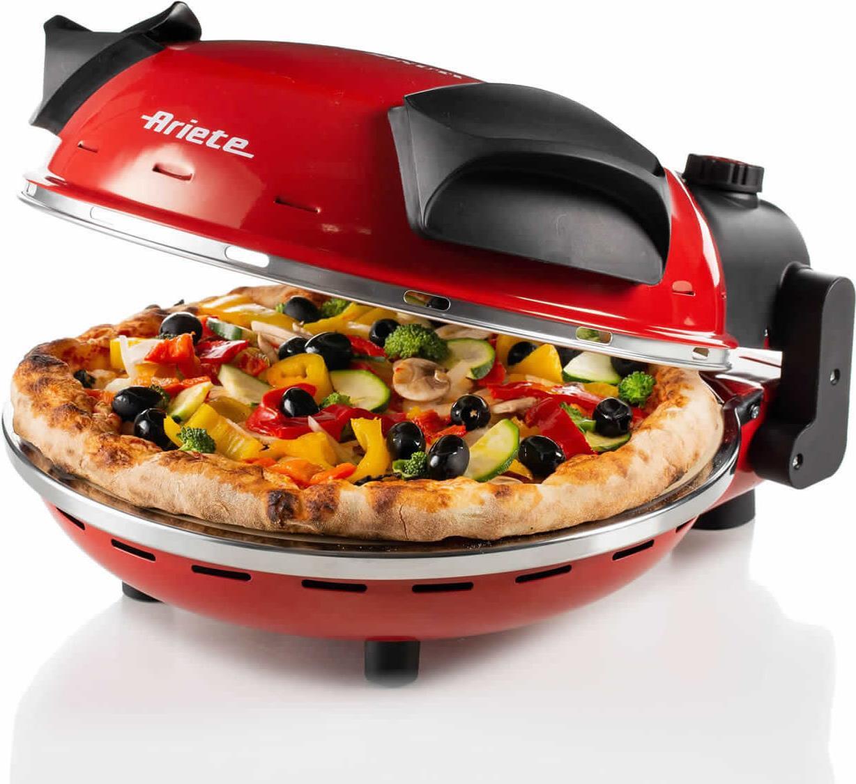 Ariete 0909 Pizzamacher/Ofen 1 Pizza/Pizzen 1200 W Schwarz - Rot (00C090900AR0)