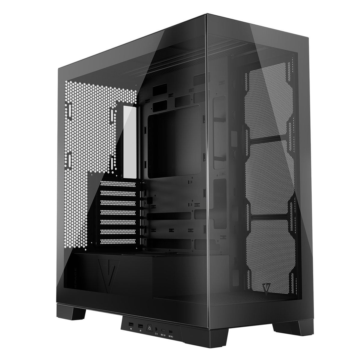 MODECOM Volcano Space Midi Tower ATX USB 3.0 USB-C Schwarz