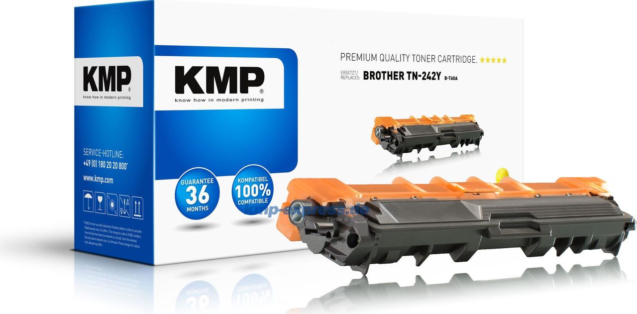 KMP B-T60A Gelb kompatibel (1248,0009)