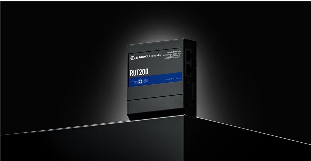 Teltonika RUT200 4G LTE Router 100 Mbps Schwarz