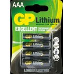 GP Batteries Lithium Primary AAA Einwegbatterie Alkali (07024LF-C4)