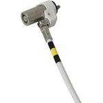 Mobilis 001264 Kabelschloss Silber - Weiß 2 m (001264)