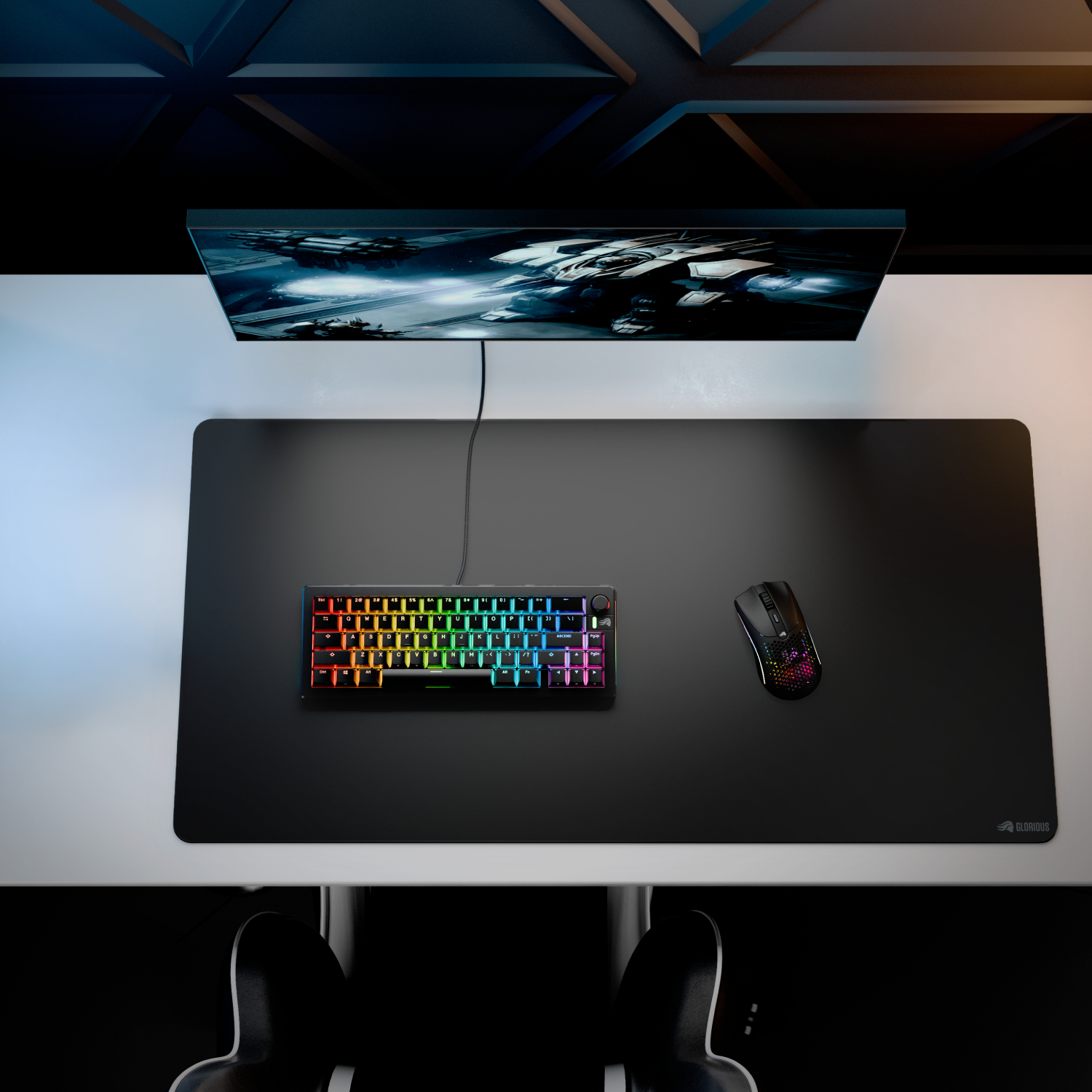 Glorious GMP 2 Mouse Pad XXL Edgeless Schwarz