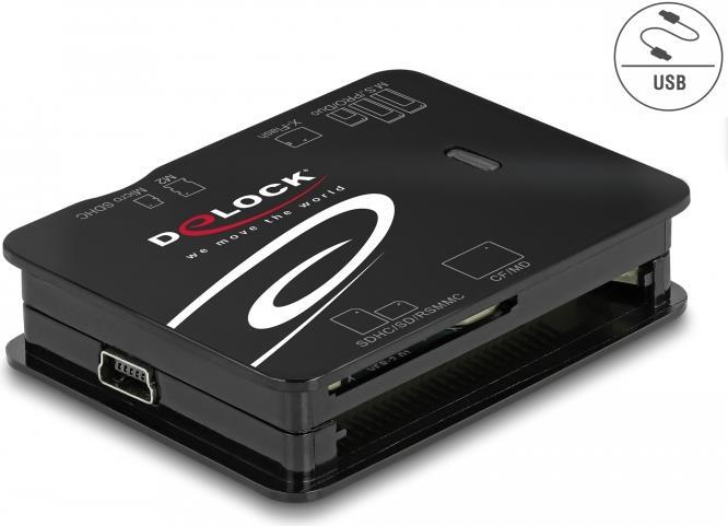 Delock Kartenleser (MMC, SD, xD, microSD, MS Micro, CFast Card) (91007)
