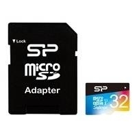 Silicon Power Micro SD 32GB UHS-1 Sup/class 10 w/adapt/Color (SP032GBSTHDU1V20SP)