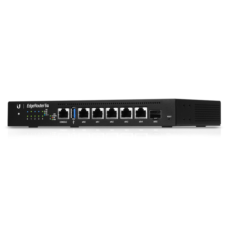 Ubiquiti EdgeRouter ER-6P 6-Port Gigabit Router Schwarz