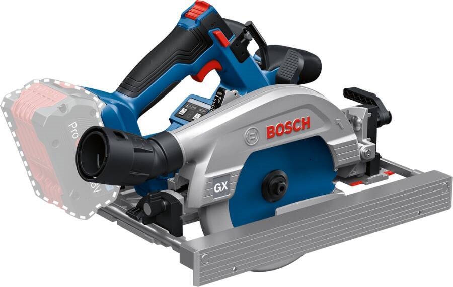 Bosch Akku-Handkreissäge GKS 18V-57-2 GX Professional solo 18Volt blau/schwarz ohne (06016C1001)