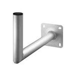 Wentronic Goobay Aluminuim SAT-Schüssel Wandhalter, Grau - mit 450 mm Wandabstand (67302)