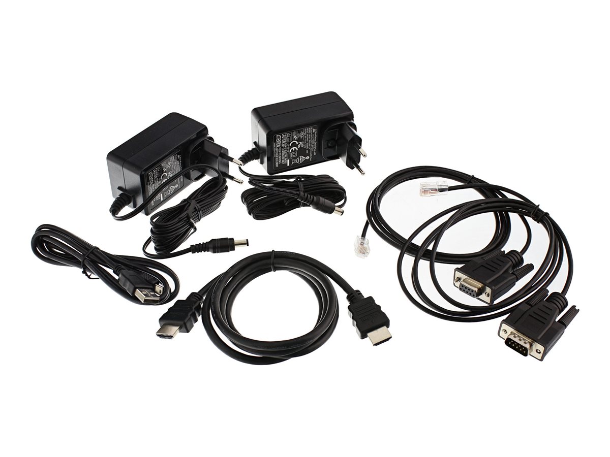 InLine HDMI USB KVM over IP Extender 4K bis 100 m Schwarz