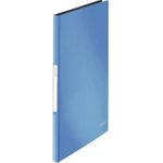 LEITZ Sichtbuch Solid, A4, PP, mit 20 Hüllen, hellblau innen grau, mit fest eingebundenen, dokumentenechten - 1 Stück (4564-10-30)