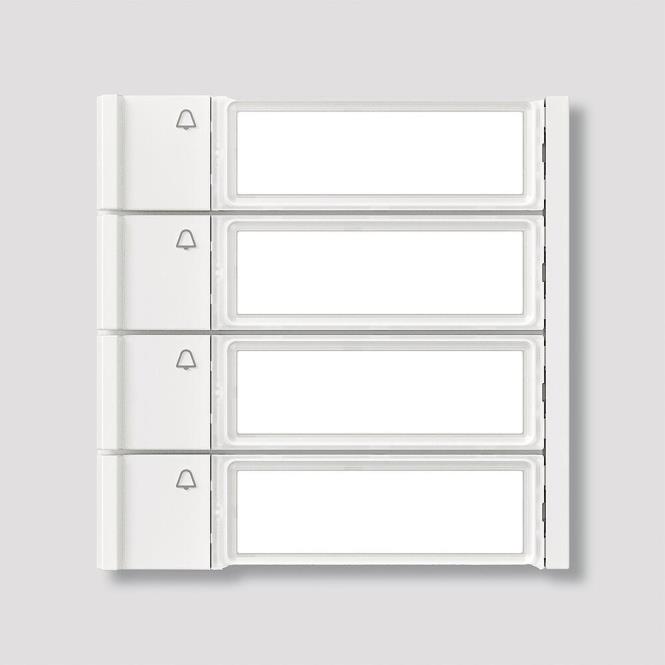 Siedle Ruftaste TM 700-4-0 W weiß (210011974-00)