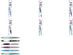 herlitz Druckkugelschreiber my.pen, rosa/lila Strichstärke: 0,6 mm, Strichfarbe: blau, Kunststoff-Schaft, - 1 Stück (50028290)