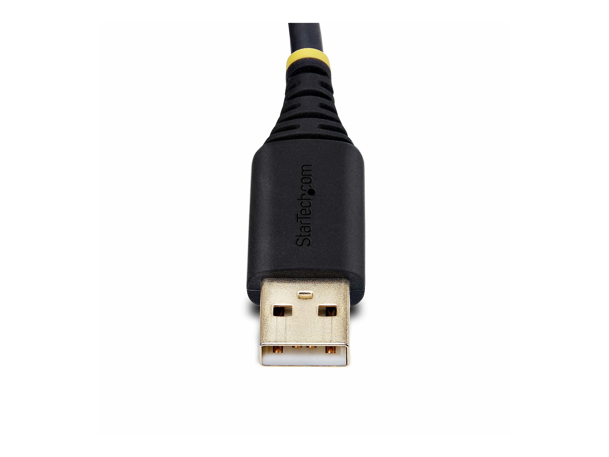 StarTech 2 m USB zu Null Modem Seriell Adapterkabel FTDI RS232 Schwarz