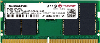 SO DDR5 32GB PC 4800 CL40 Transcend TSModul, TS4GSA64V8E (TS4GSA64V8E)