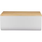 Alessi BG03 WG Mattina Brotkasten, Stahl Bambusholz, Warm Grey (BG03 WG)
