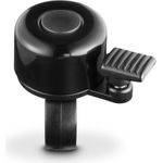 Hama Fahrradklingel, klein, leichte Miniglocke, ? 3,5 cm, Schwarz (00178141)