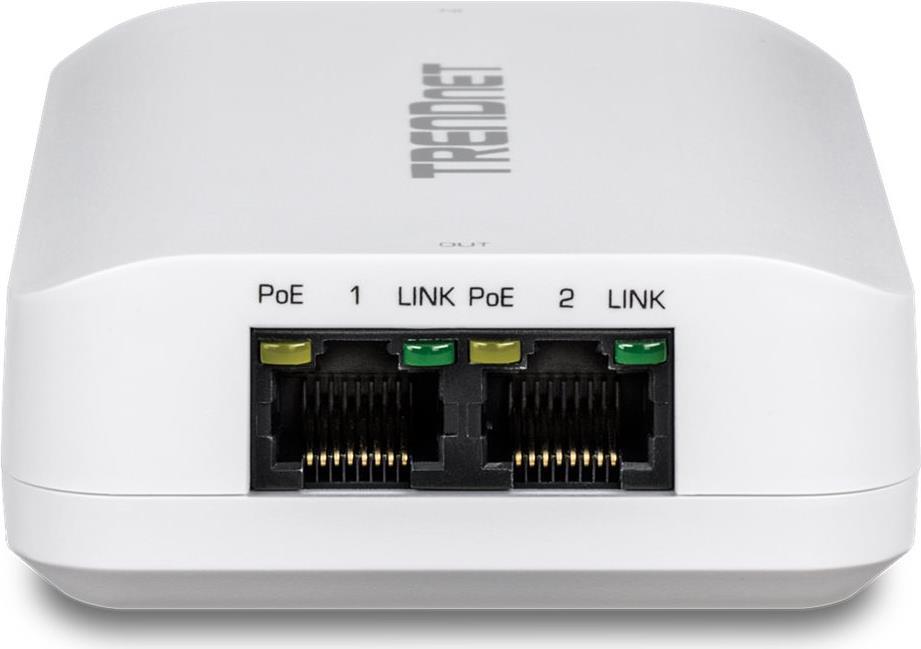 TRENDnet TPE-BE200 PoE++ Extender 2-Port 1 Gbps Weiß
