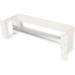 ROLINE 19 Zoll Hutschienenträger 3 HE 133x482x123 HxBxT grau (26.21.0102) (geöffnet)