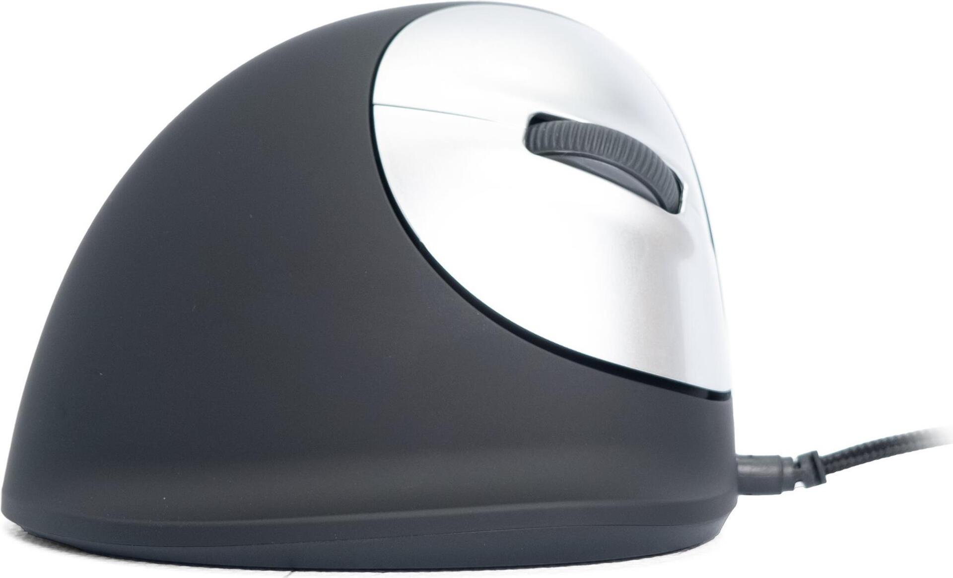 R-Go HE Vertical Mouse Large Right Ergonomische Maus Verkabelt USB Schwarz