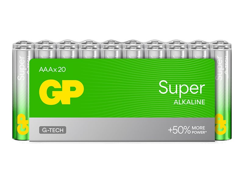 GP Batteries GP Super Alkaline GP24A AAA Einwegbatterie 20er Pack