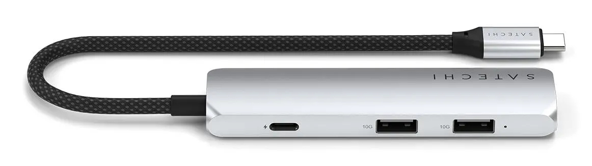 Satechi 4-in-1 Dockingstation USB-C HDMI 100W Power Delivery Silber