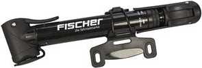 FISCHER Mini-Fahrrad-Luftpumpe, mit T-Griff, schwarz umschaltbar zwischen Druck und Volumen, durch Teleskop - 1 Stück (85581)