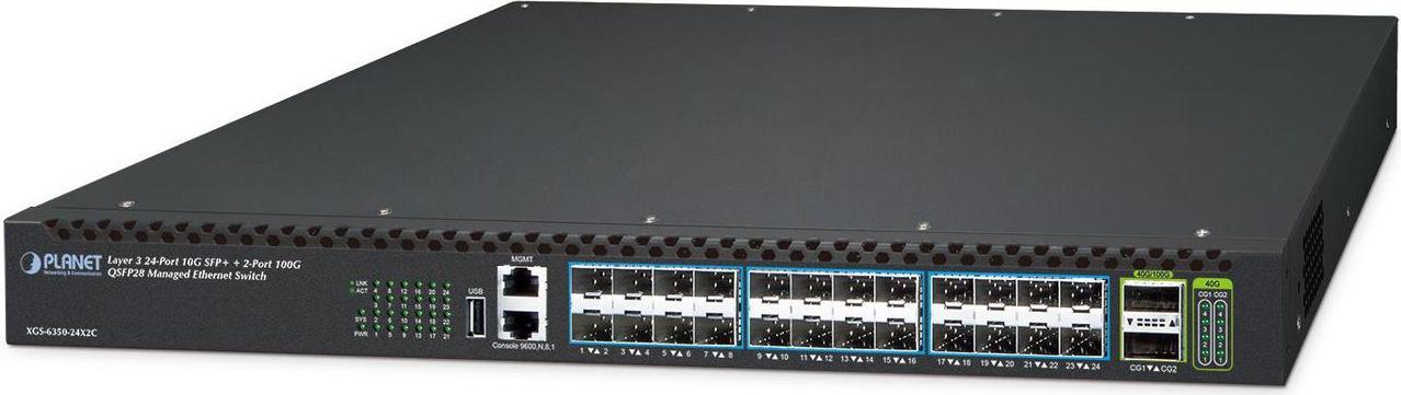 Planet SFP+ Layer 3 Managed Switch XGS-6350-24X2C (XGS-6350-24X2C)