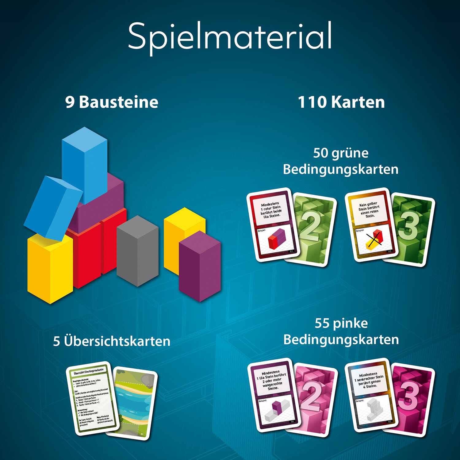 Kosmos TowerBrix – Familienstapelspiel, 1–6 Spieler, ab 10 Jahren, ca. 20 min Spielzeit