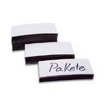 Magnetoplan Magnetetiketten, 100 x 50 x 0,6 mm Inhalt 100 Stück pro Packung - zur Beschriftung von Lager- und Verkaufsregalen, weiß (1531706)