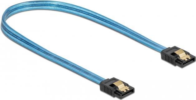 DeLOCK SATA 6 Gb/s Cable UV glow effect (82130)