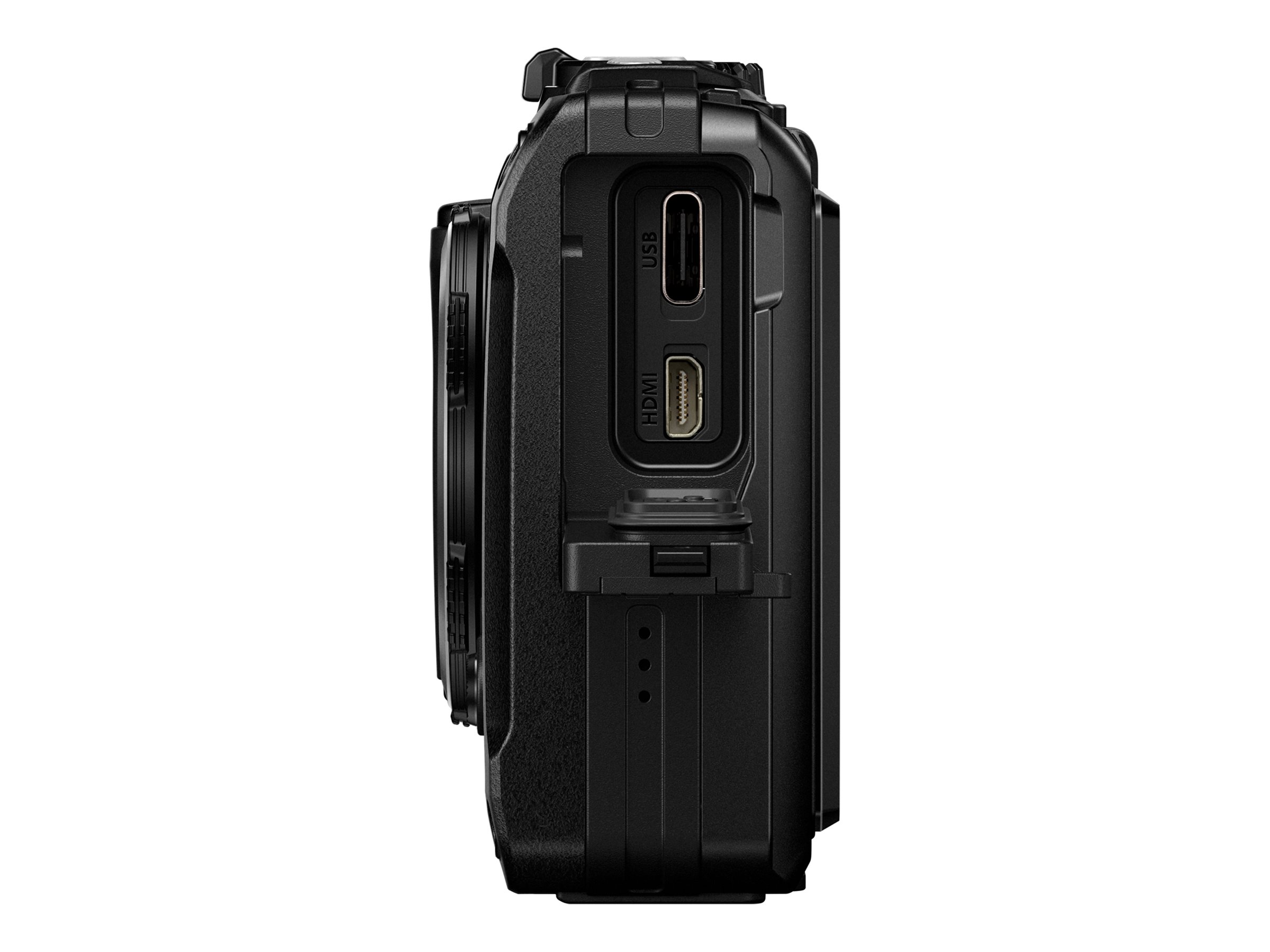 OM System Tough TG-7 Kompaktkamera 12 MP 4K 15 m wasserdicht Schwarz